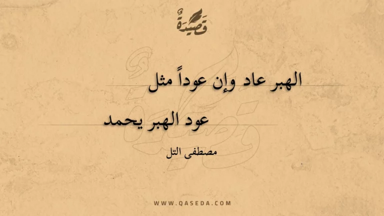 قصيدة الهبر عاد