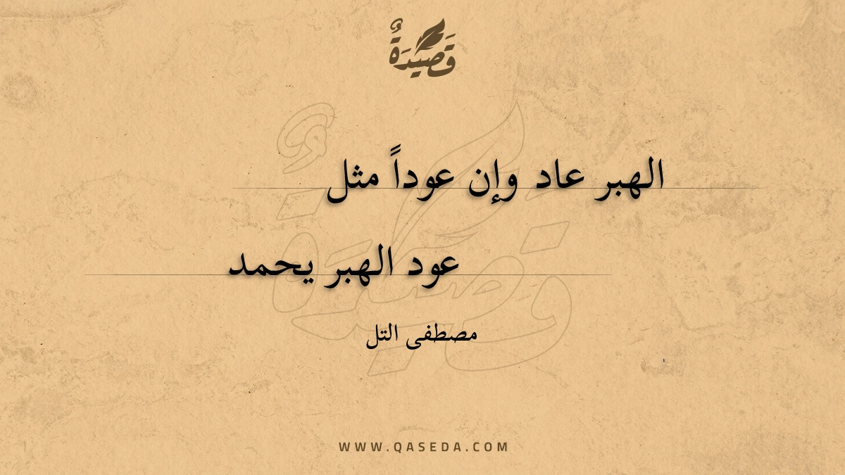 قصيدة الهبر عاد