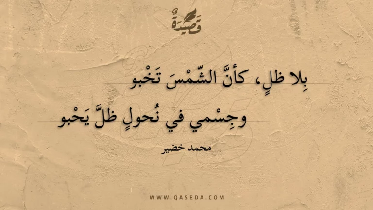 قصيدة بلا ظل