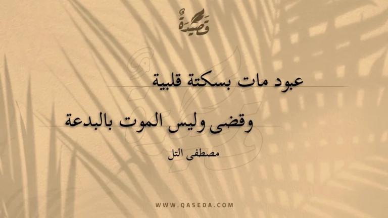 قصيدة عبود مات بسكتة قلبية