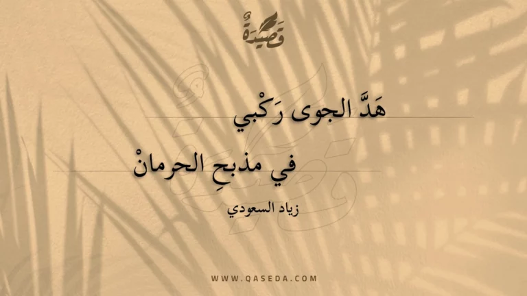 قصيدة هد الجوى ركبي