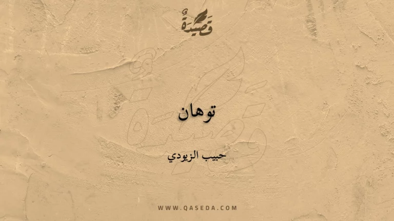 قصيدة توهان